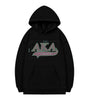 Alpha Kappa Alpha Rhinestone Bling Velour Lined Hoodie