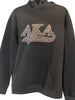 Alpha Kappa Alpha Rhinestone Bling Velour Lined Hoodie