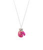 Breast Cancer Awareness FIGHT Bling Boxing Glove Necklace