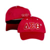 Delta Sigma Theta Flexfit Embroidered Mesh Cap Red