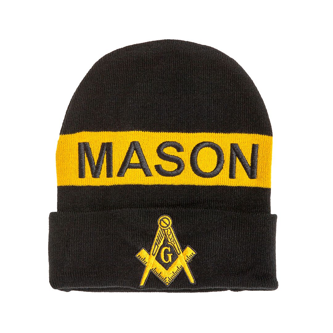 Masonic Knit Embroidered Beanie Cap – D9 Greeks
