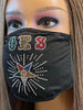 OES Eastern Star Rhinestone Bling Face Mask