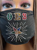 OES Eastern Star Rhinestone Bling Face Mask