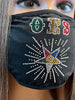 OES Eastern Star Rhinestone Bling Face Mask