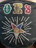 OES Eastern Star Rhinestone Bling Face Mask