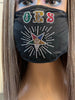 OES Eastern Star Rhinestone Bling Face Mask
