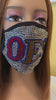 OES Eastern Star Rhinestone Bling Face Mask
