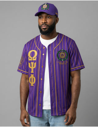 Omega Psi Phi Baseball Jersey Purple