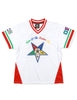 OES Eastern Star Football Jersey White & Red