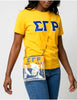 Sigma Gamma Rho Greek Letters Clear Crossbody Bag Gold (Copy)
