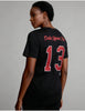 Delta Sigma Theta ΔΣΘ Glitter Dri Fit Tee Black