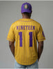 Omega Psi Phi Baseball Jersey Gold