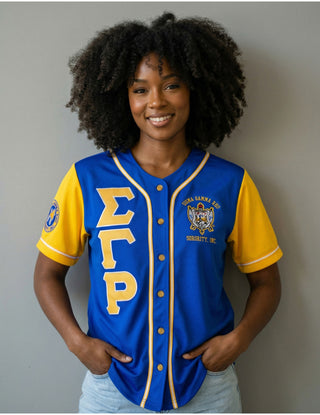 Sigma Gamma Rho Baseball Jersey Blue