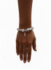 Breast Cancer Awareness Bling Ribbon Charm Bracelet