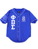 Phi Beta Sigma Baseball Jersey Blue