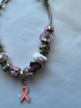 Breast Cancer Awareness Bling Ribbon Charm Bracelet