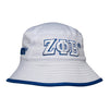 Zeta Phi Beta Embroidered Flexfit Bucket Hat White