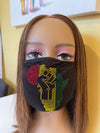 Africa Bling Rhinestone Face Mask