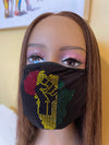 Africa Bling Rhinestone Face Mask