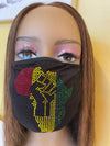 Africa Bling Rhinestone Face Mask
