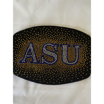 Albany State University Bling Face Mask with Filter Pocket and Filter