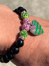 AKA Kamala Harris Heart Of America Bling Black Pearl Bracelet
