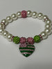 AKA Kamala Harris Heart Of America Bling Pearl Bracelet