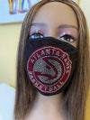 Atlanta Hawks Rhinestone Bling Face Mask Washable