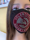 Atlanta Hawks Rhinestone Bling Face Mask Washable