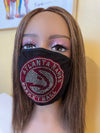 Atlanta Hawks Rhinestone Bling Face Mask Washable