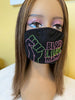 Black Lives Matter Mask Pink and Green