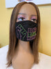 Black Lives Matter Mask Pink and Green