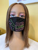 Black Lives Matter Mask Pink and Green