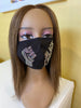 Black Lives Matter Mask with Fist Crystal Clear
