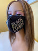 Black Lives Matter Mask with Fist Crystal Clear