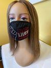 Black Lives Matter Red Rhinestone Bling Face Mask
