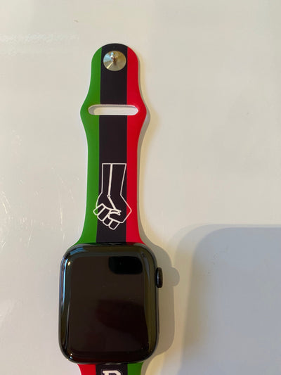 Black Lives Matter Silicone Apple Watch Band Size 42/44 MM