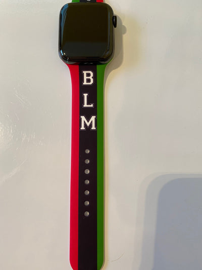 Black Lives Matter Silicone Apple Watch Band Size 42/44 MM