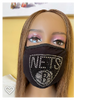 Brooklyn Nets Rhinestone Bling Face Mask Washable