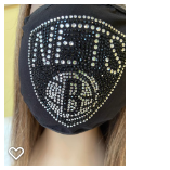 Brooklyn Nets Rhinestone Bling Face Mask Washable