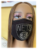 Brooklyn Nets Rhinestone Bling Face Mask Washable