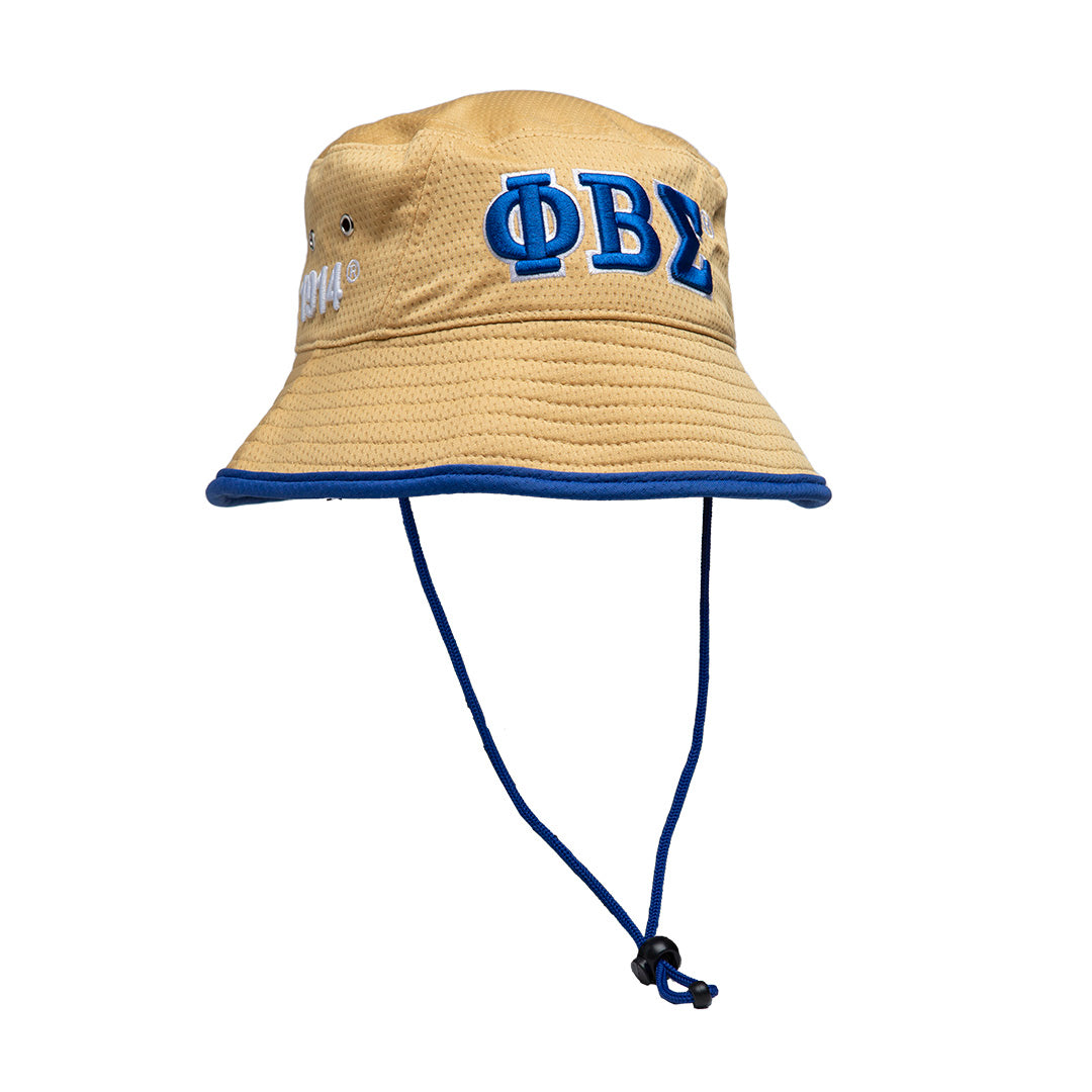 Phi Beta Sigma Flexfit Bucket Hat Khaki