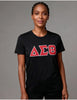 Delta Sigma Theta ΔΣΘ Glitter Dri Fit Tee Black