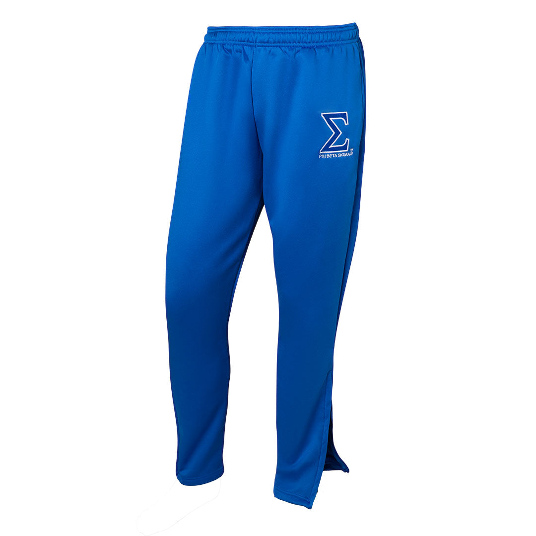 Phi Beta Sigma Elite Trainer Jogger Pants With Zippered Leg Opening