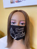 Christian There’s Power In A Praying Woman Rhinestone Bling Face Mask