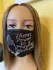 Christian There’s Power In A Praying Woman Rhinestone Bling Face Mask