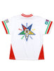 OES Eastern Star Football Jersey White & Red