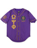 Omega Psi Phi Baseball Jersey Purple