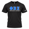 Phi Beta Sigma Luxury Embroidered Tee Black