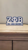 Zeta Phi Beta Personalized Desk Plate